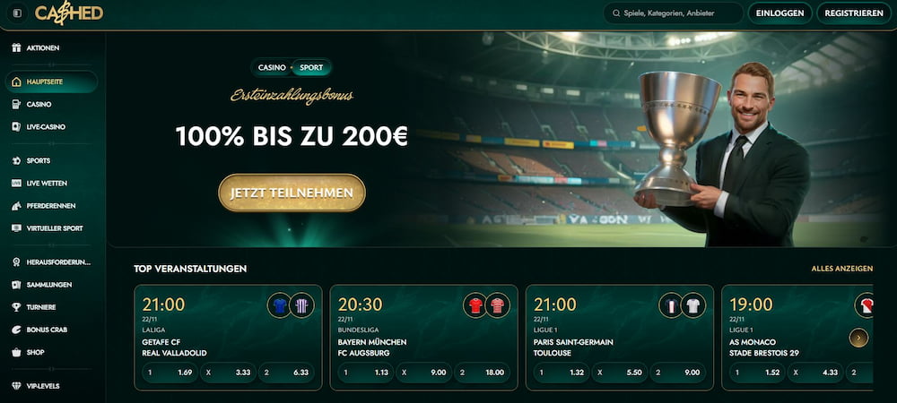 Cashed - der aufstrebende Sportwetten-Anbieter
